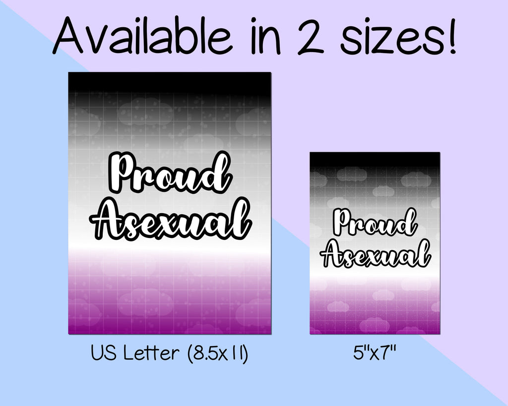 Proud Asexual LGBTQ+ Art Print: Pride Wall Decor