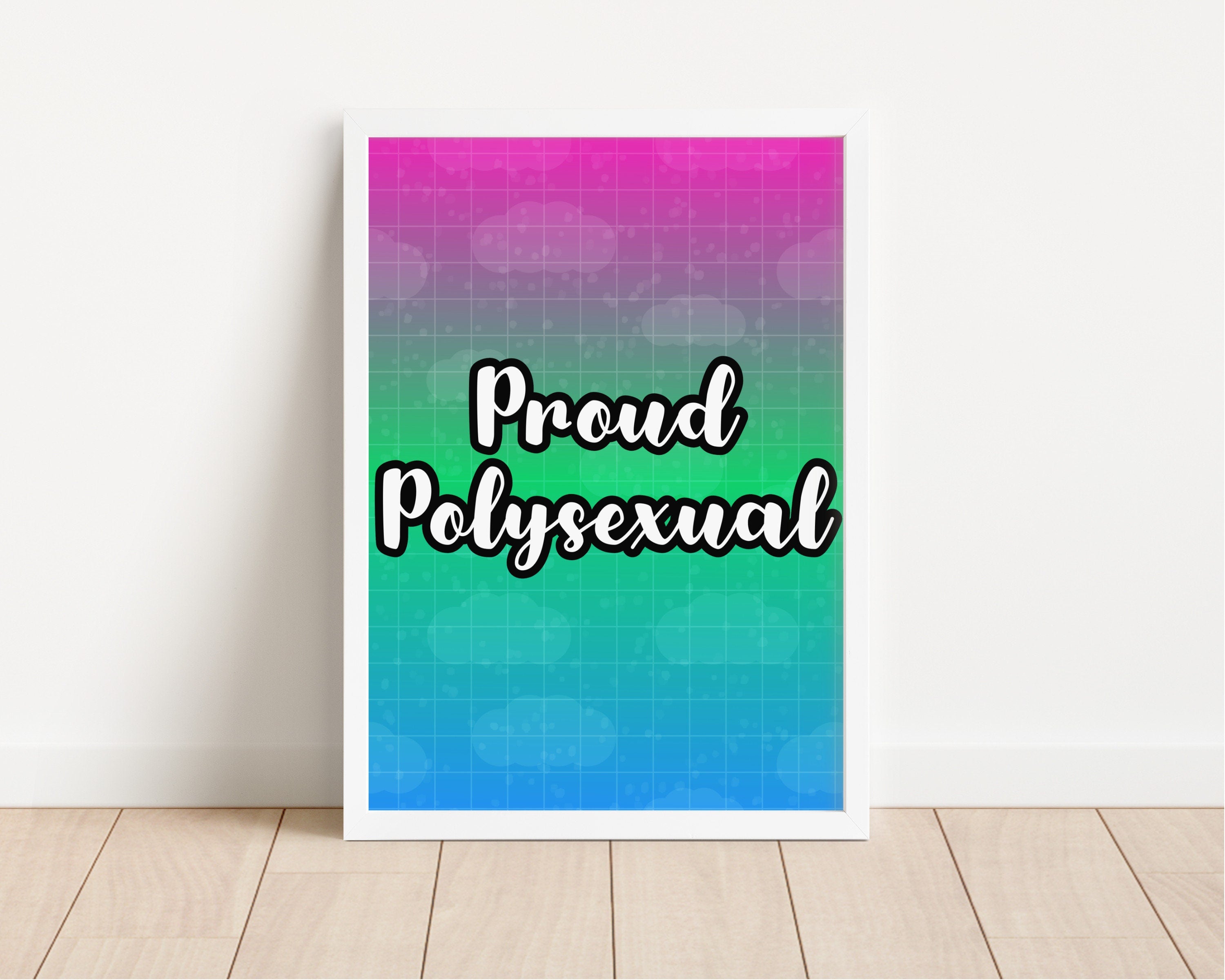 Proud Polysexual LGBTQ+ Wall Art Print