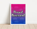 Proud Bisexual LGBTQ+ Art Print: Pride Wall Decor