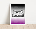 Proud Asexual LGBTQ+ Art Print: Pride Wall Decor
