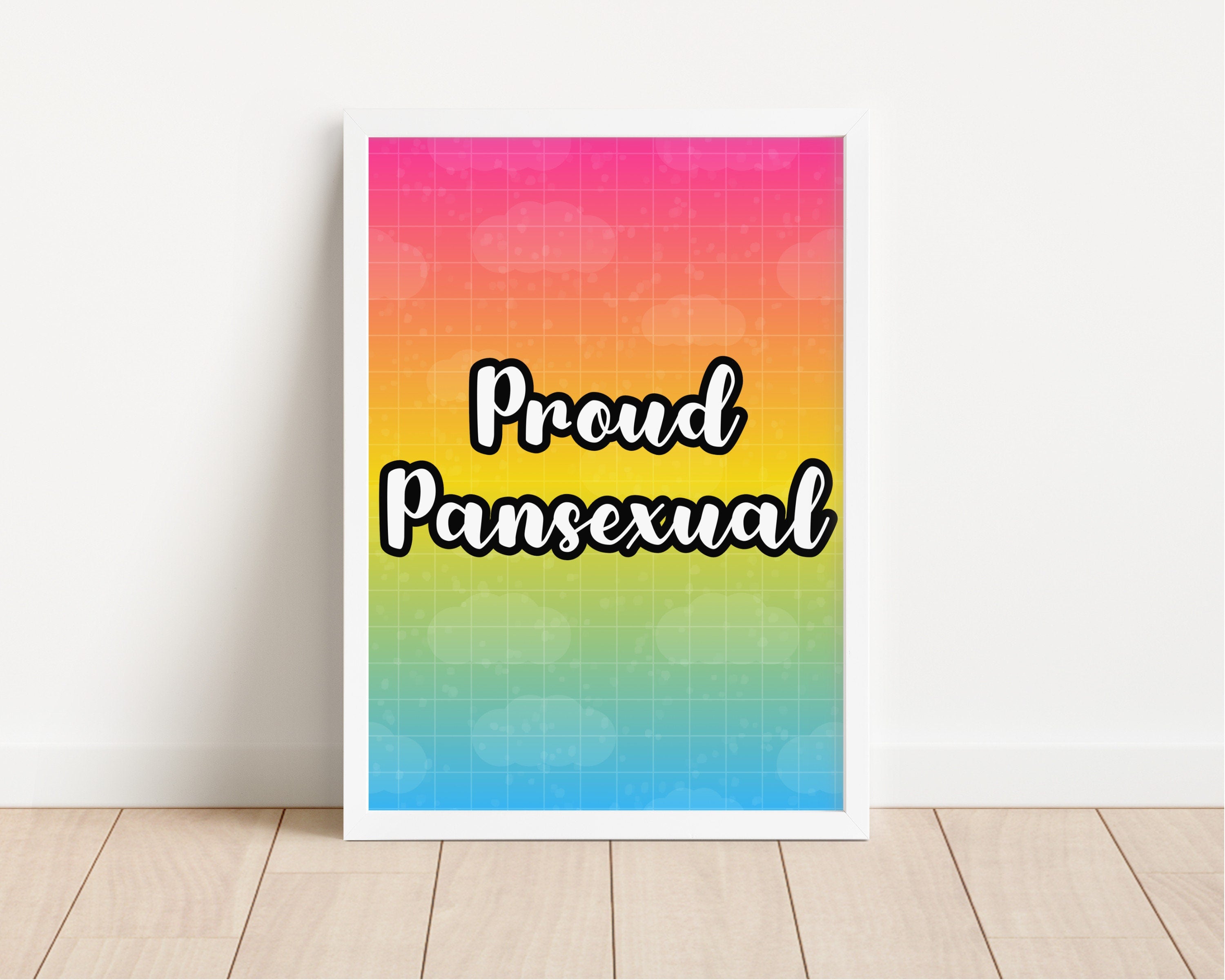 Proud Pansexual Pride Art Print: LGBTQ+ Wall Decor