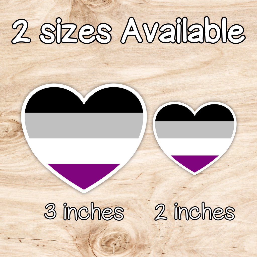 Asexual Flag Heart Sticker