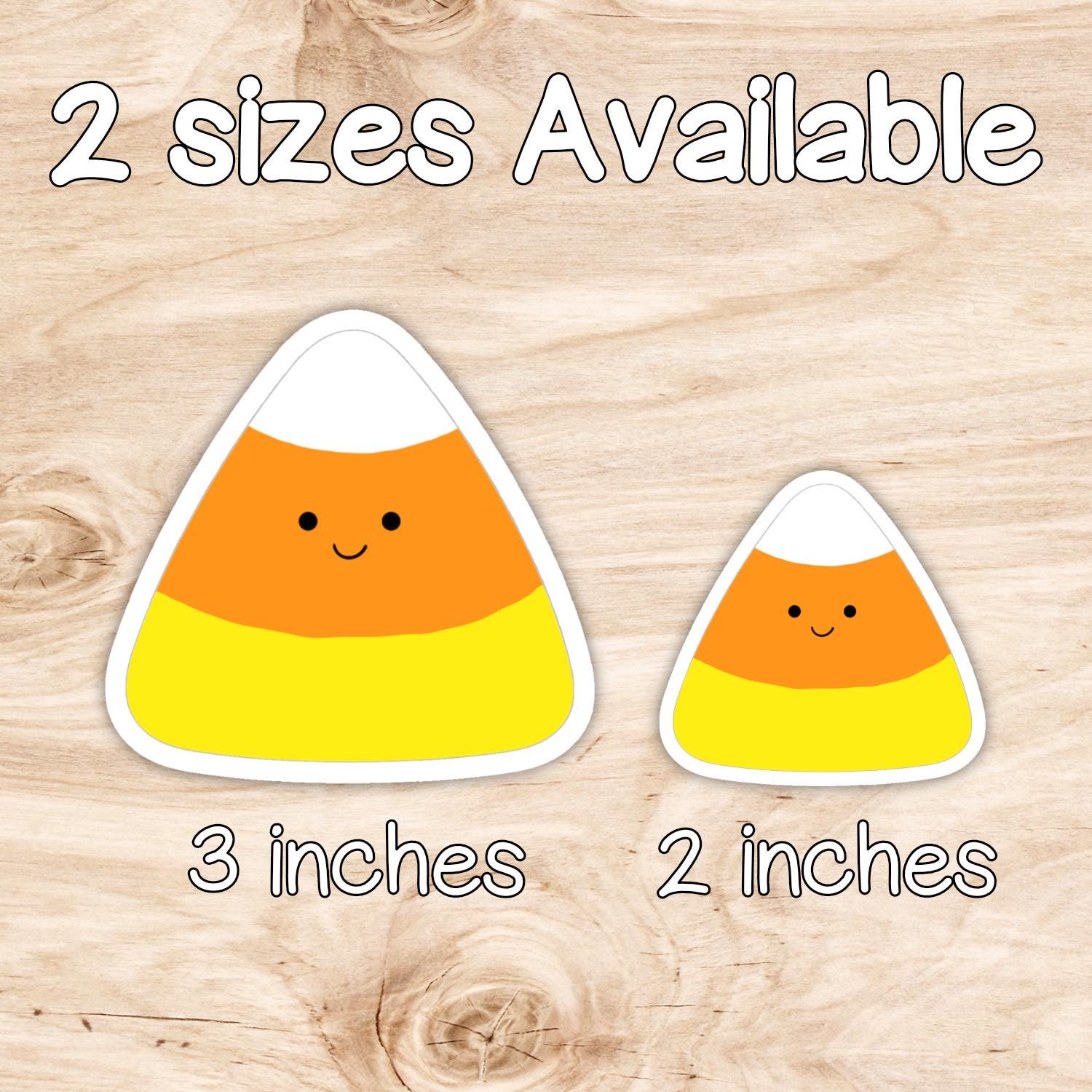 Candy Corn Sticker: Weatherproof Vinyl Die Cut