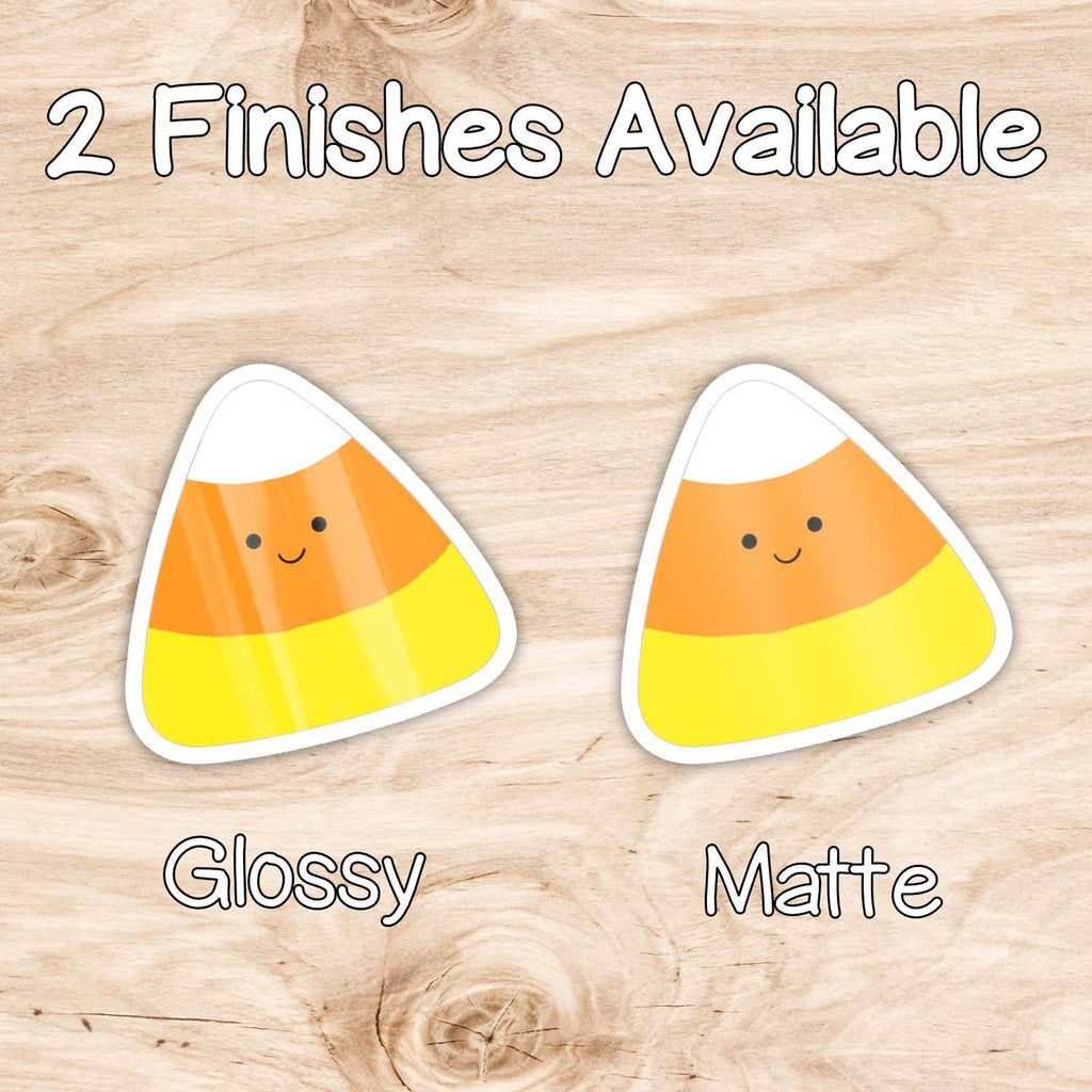 Candy Corn Sticker: Weatherproof Vinyl Die Cut