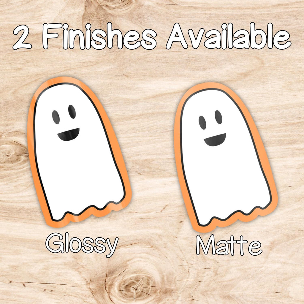 Smiling Ghost Sticker: Halloween Decor