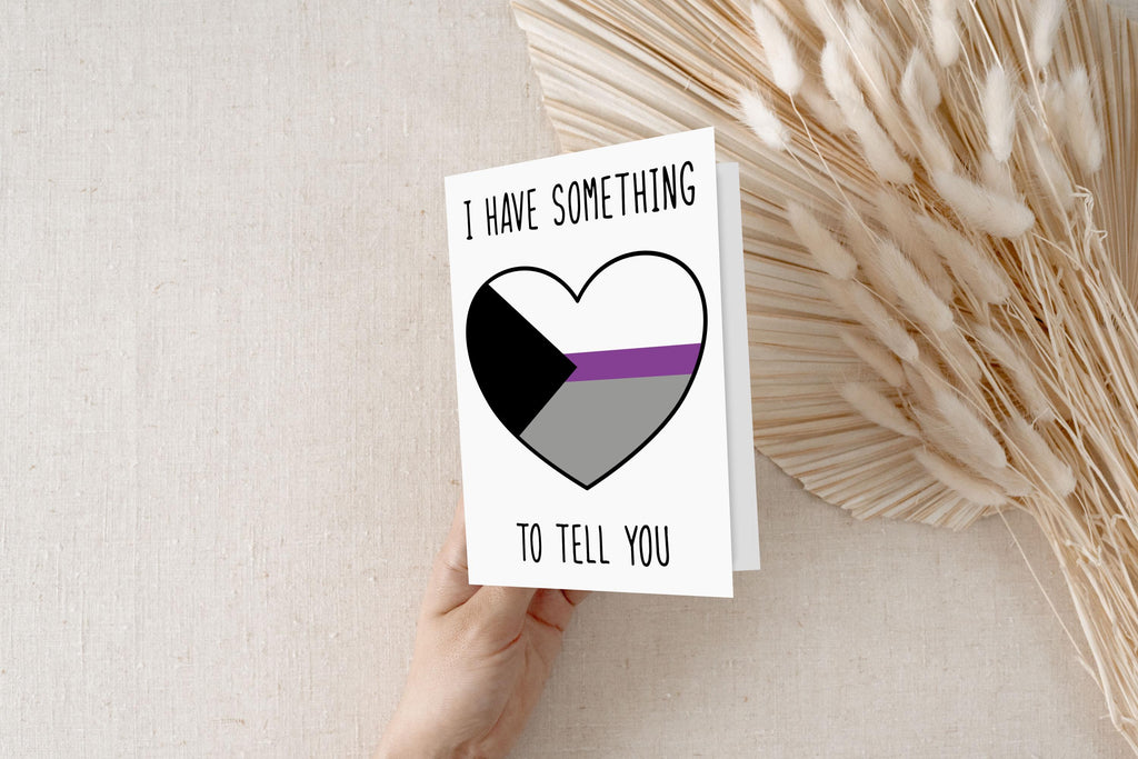 Demisexual Coming Out Greeting Card: 5x7, Matte