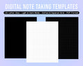 Digital Note Paper Templates