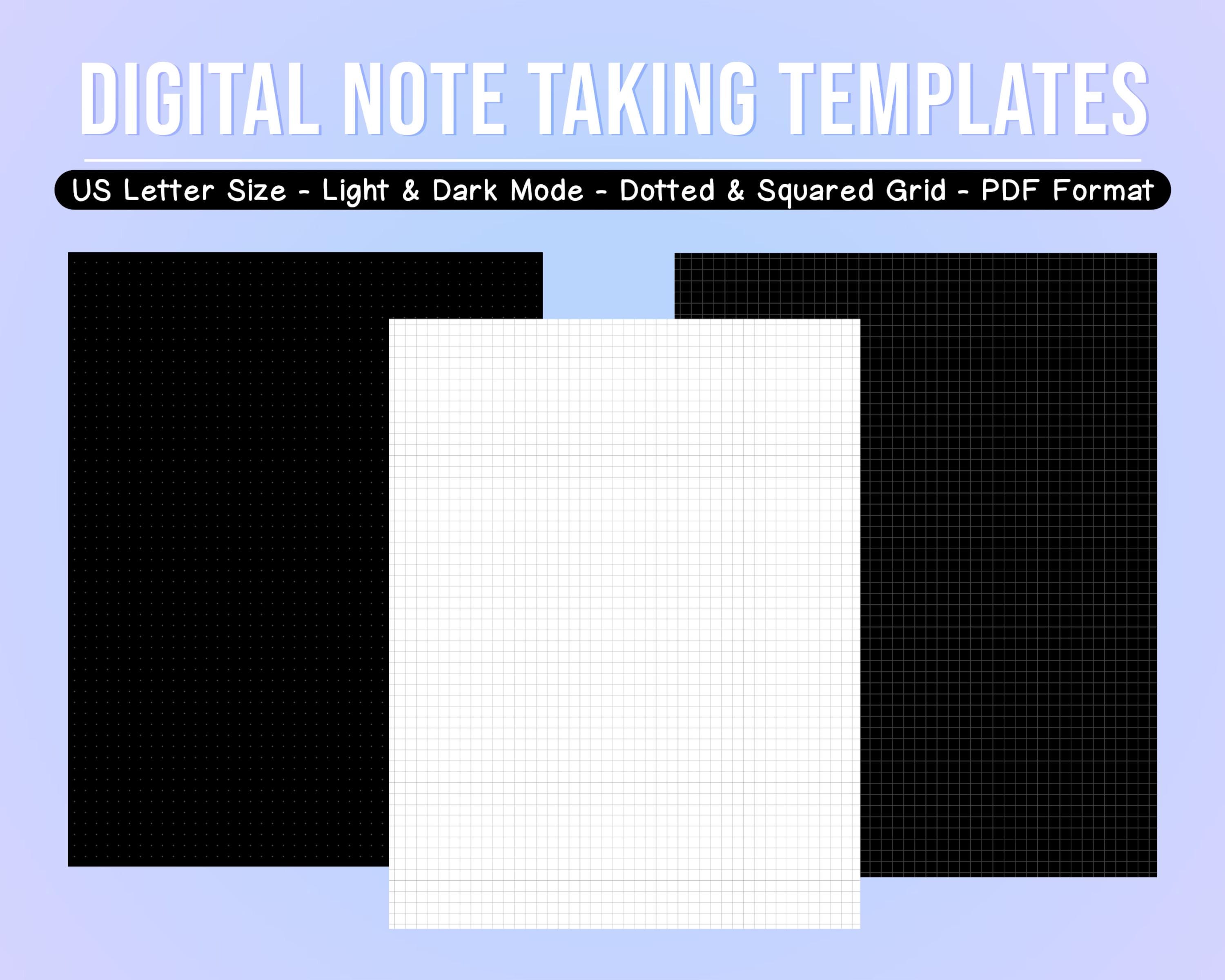 Digital Note Paper Templates