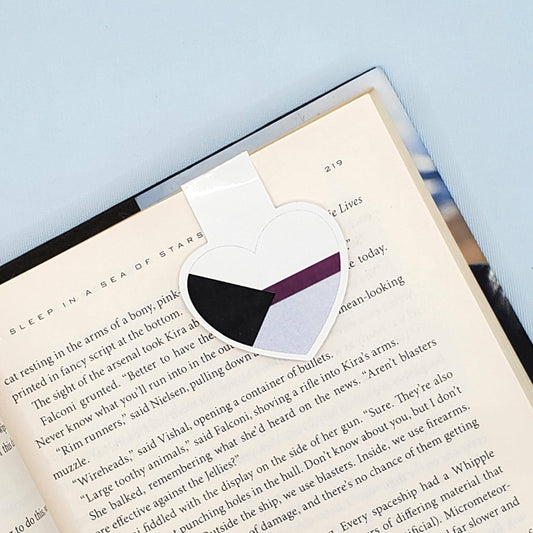 Demisexual Pride Heart Magnetic Bookmark - LGBTQ+ Die Cut