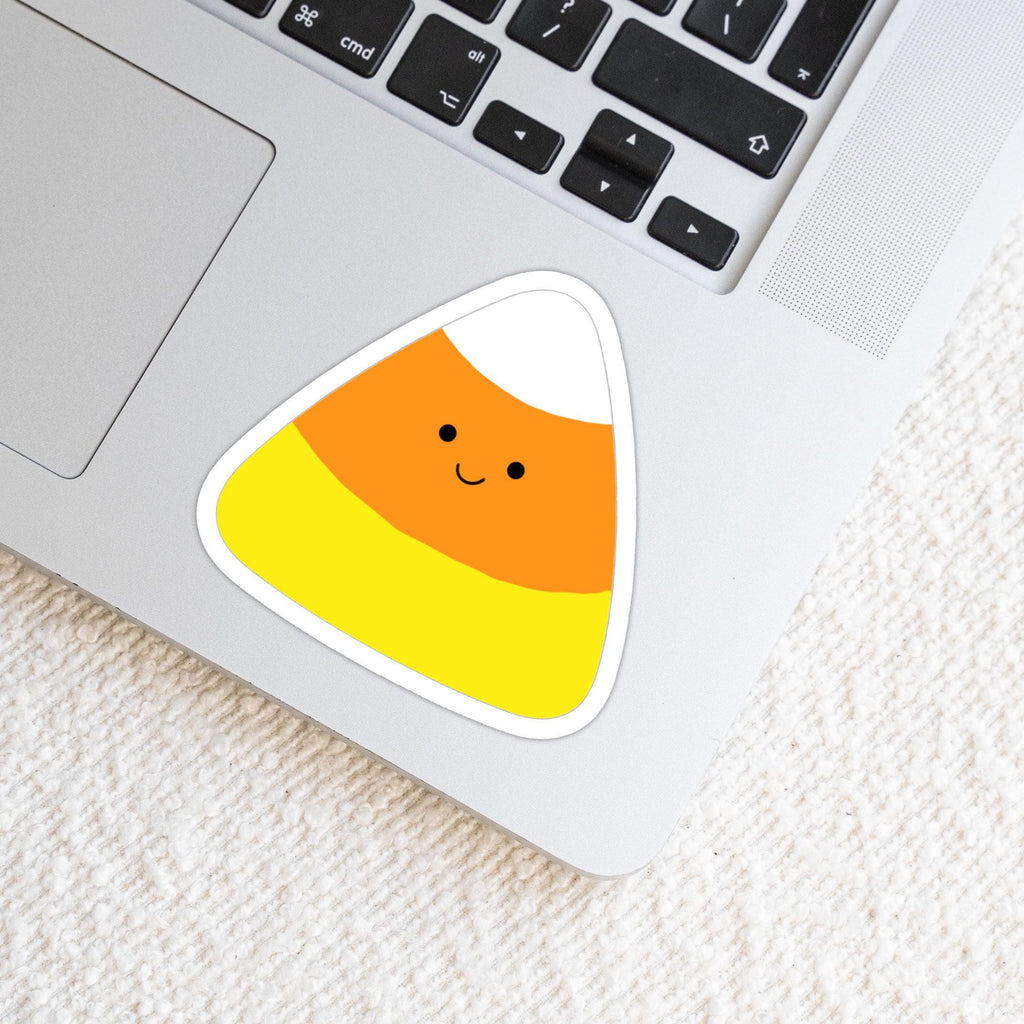 Candy Corn Sticker: Weatherproof Vinyl Die Cut