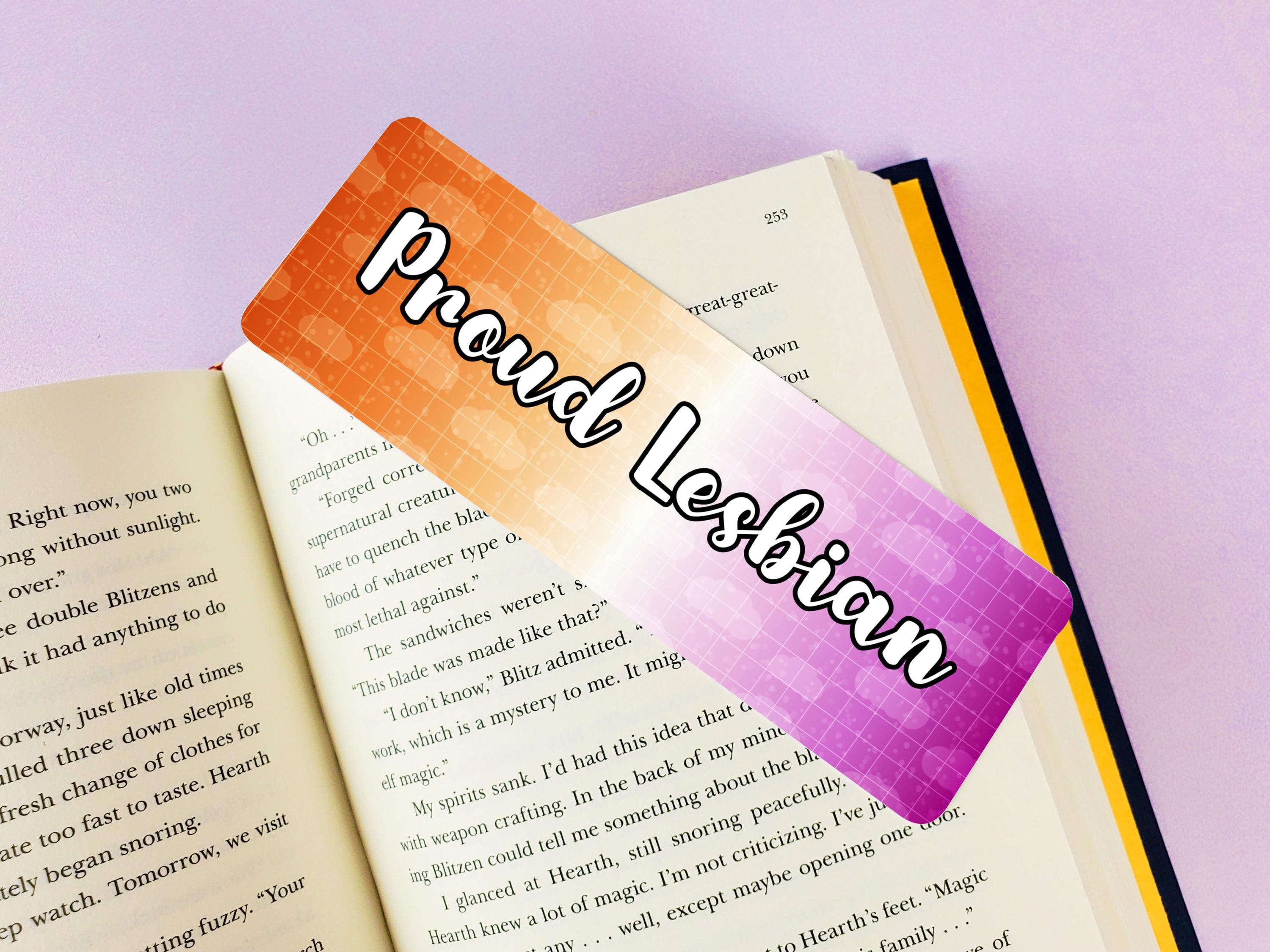 Proud Lesbian LGBTQ 2x6 Bookmark