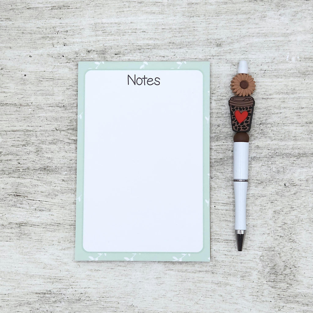Spring Leafy 4x6 Notepad