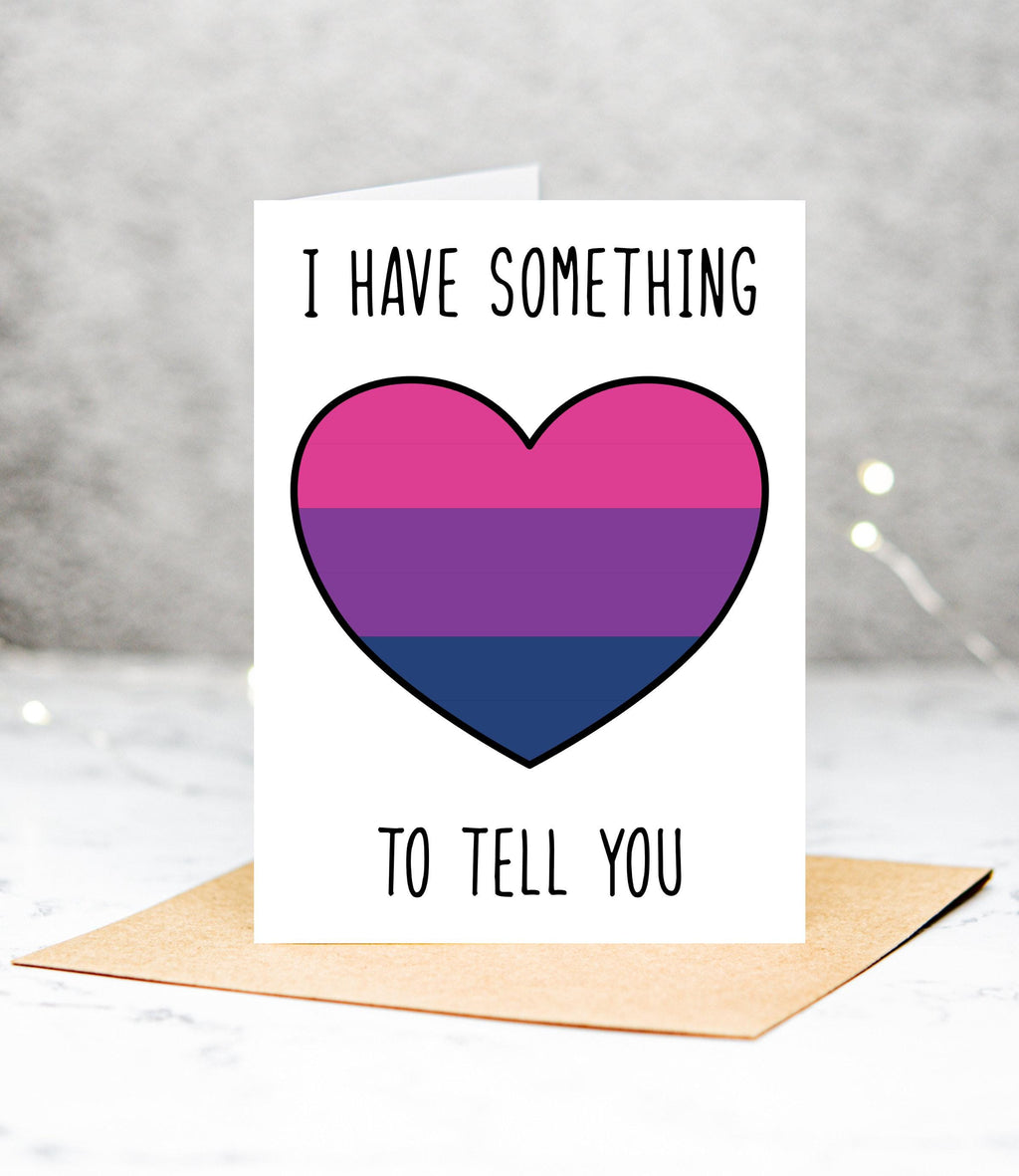 Bisexual Coming Out Greeting Card: 5x7, Matte