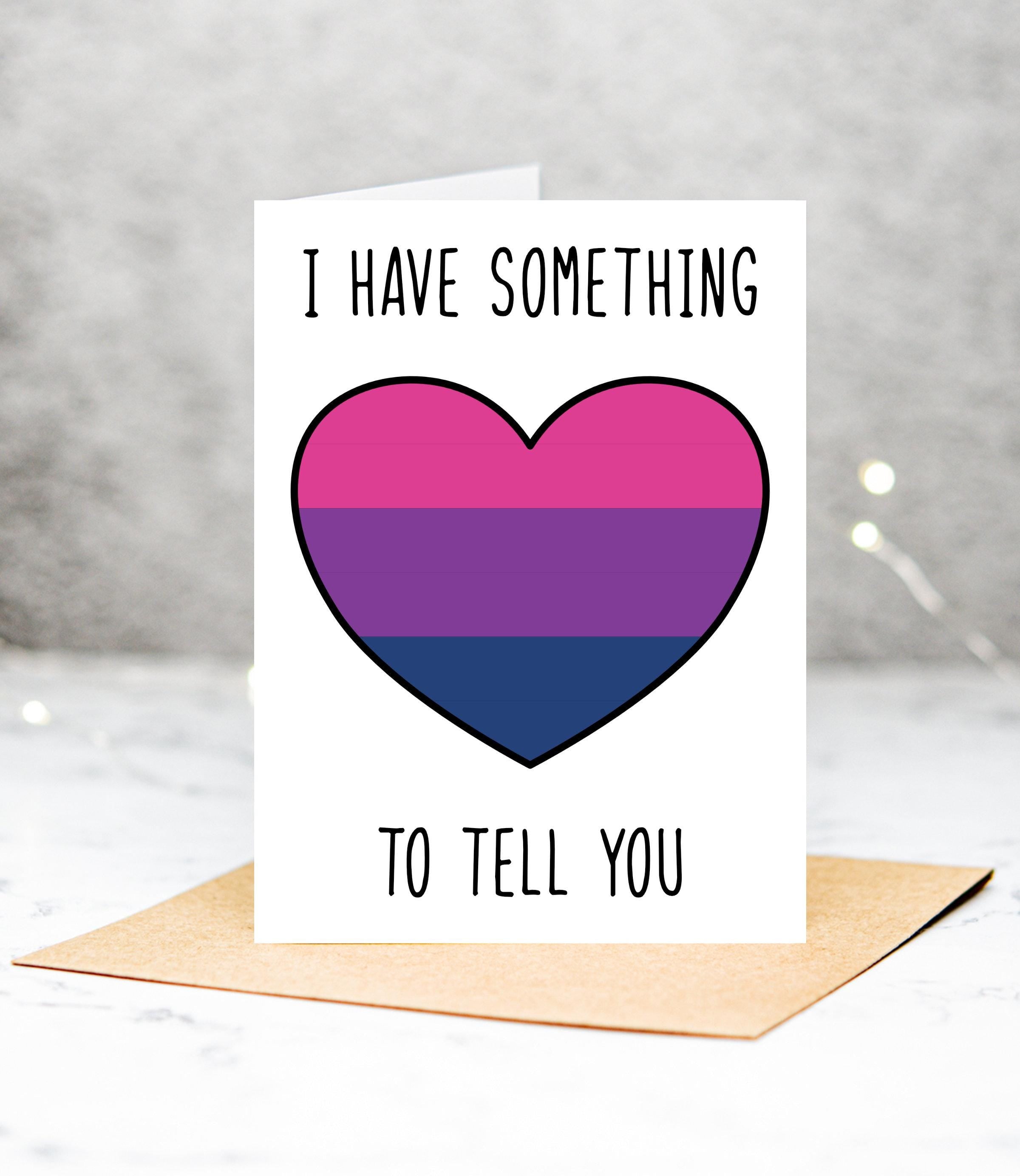 Bisexual Coming Out Greeting Card: 5x7, Matte