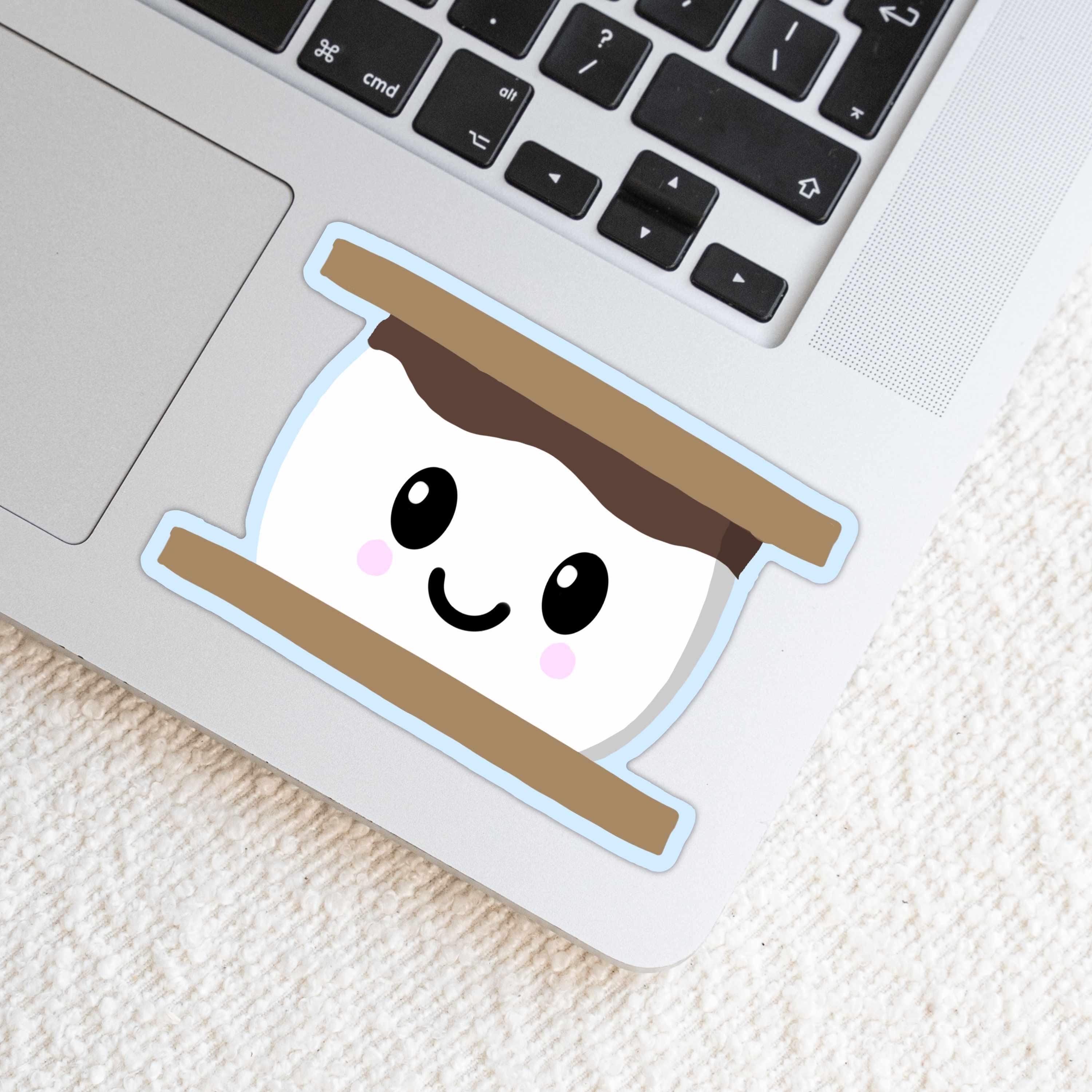 S'more Character Weatherproof Vinyl Die Cut Sticker