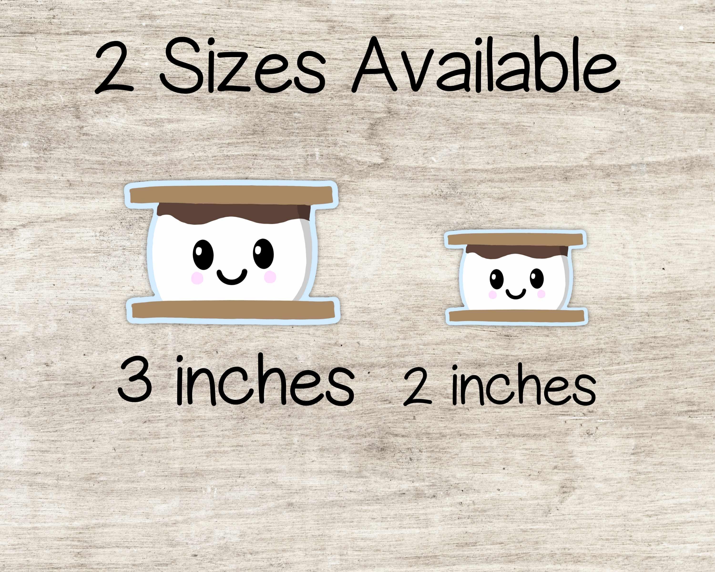 S'more Character Weatherproof Vinyl Die Cut Sticker