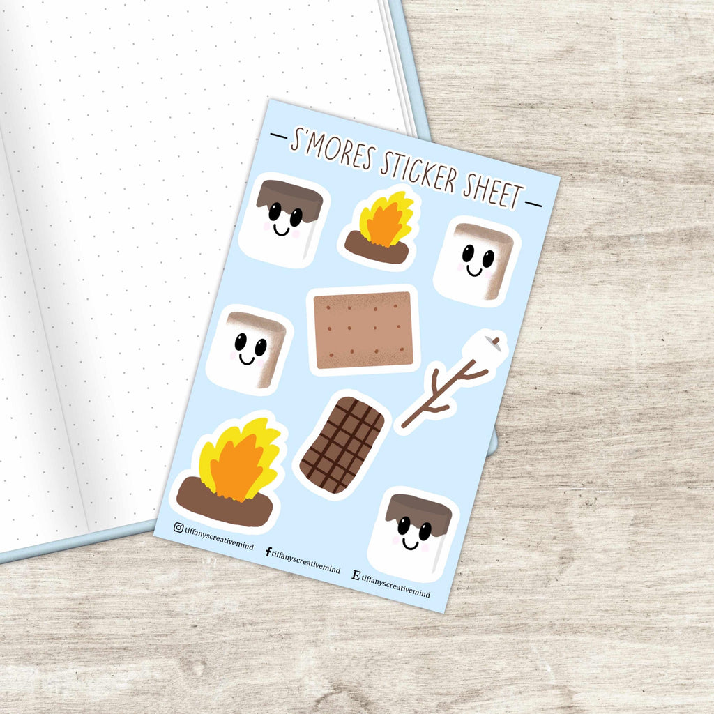 S'mores Goodies 4x6 Sticker Sheet