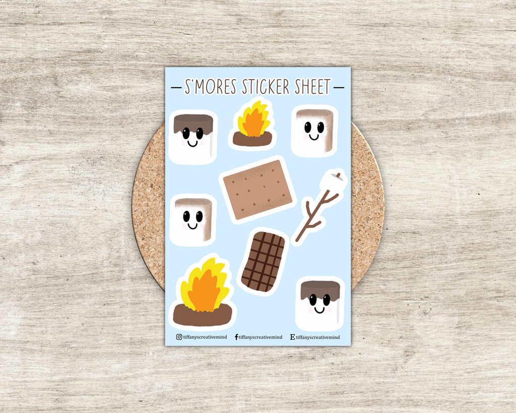 S'mores Goodies 4x6 Sticker Sheet