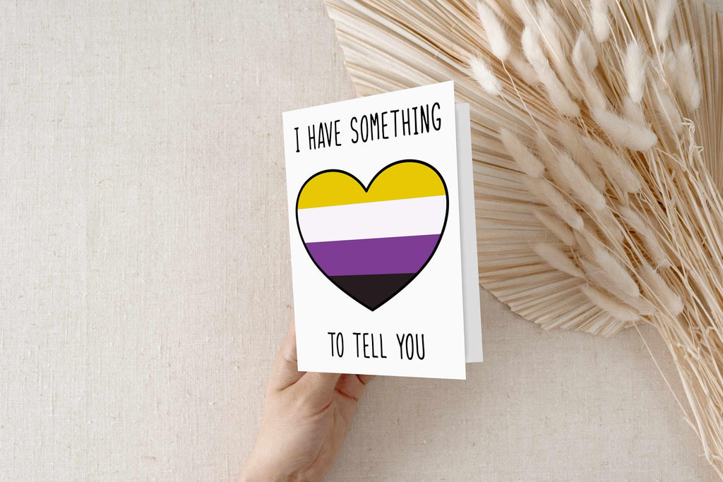 Non-Binary 5x7 Coming out Greeting Card