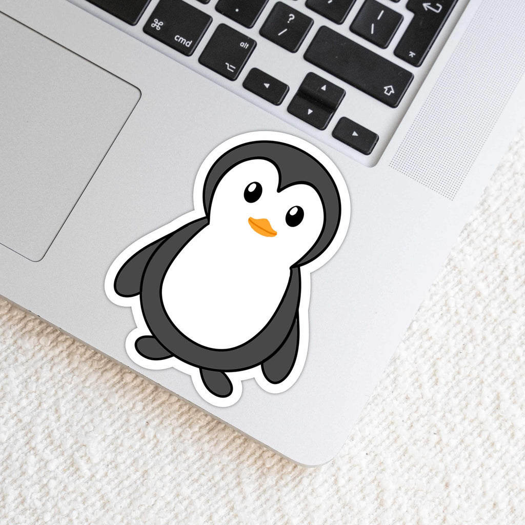 Waddles the Penguin DIe Cut Sticker