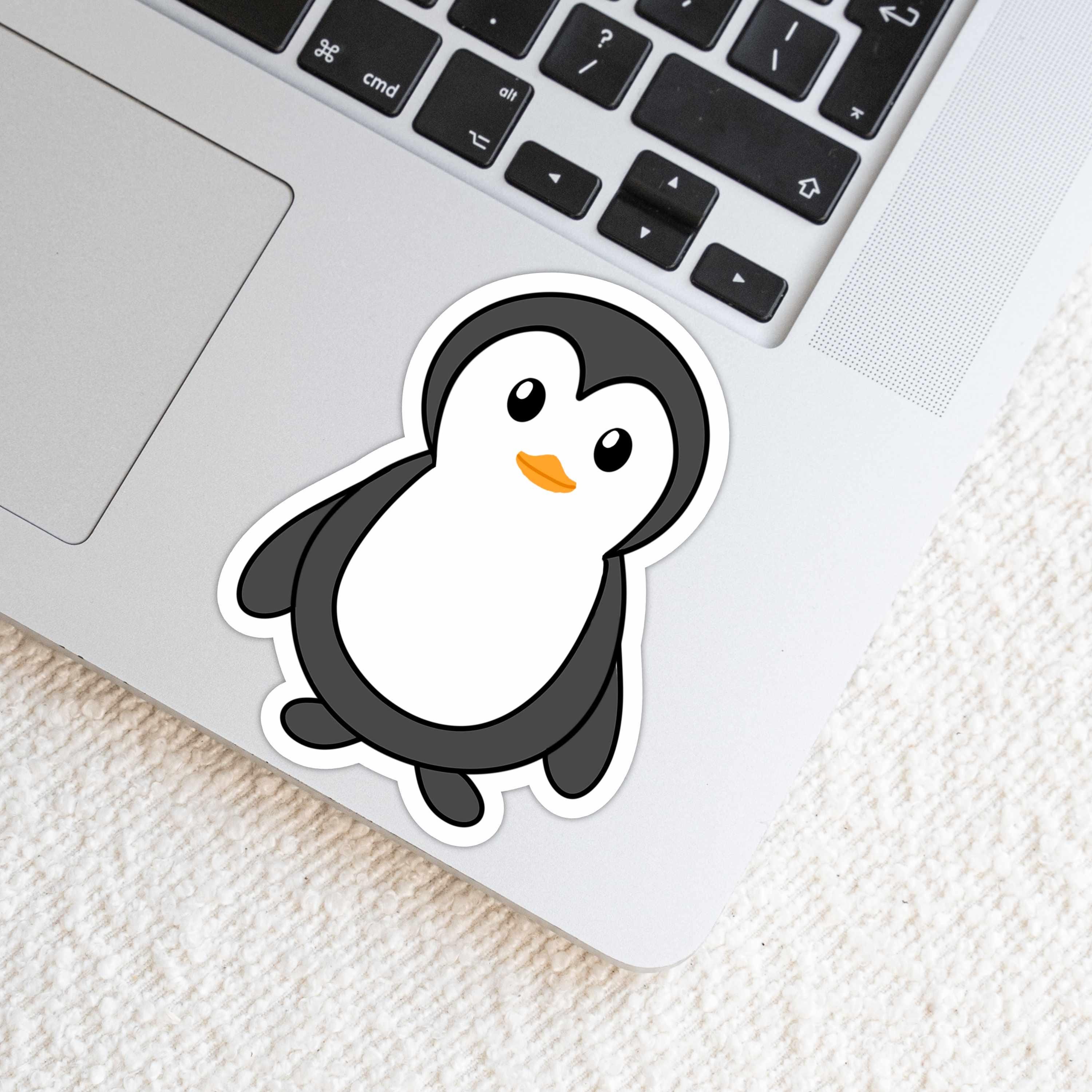 Waddles the Penguin DIe Cut Sticker
