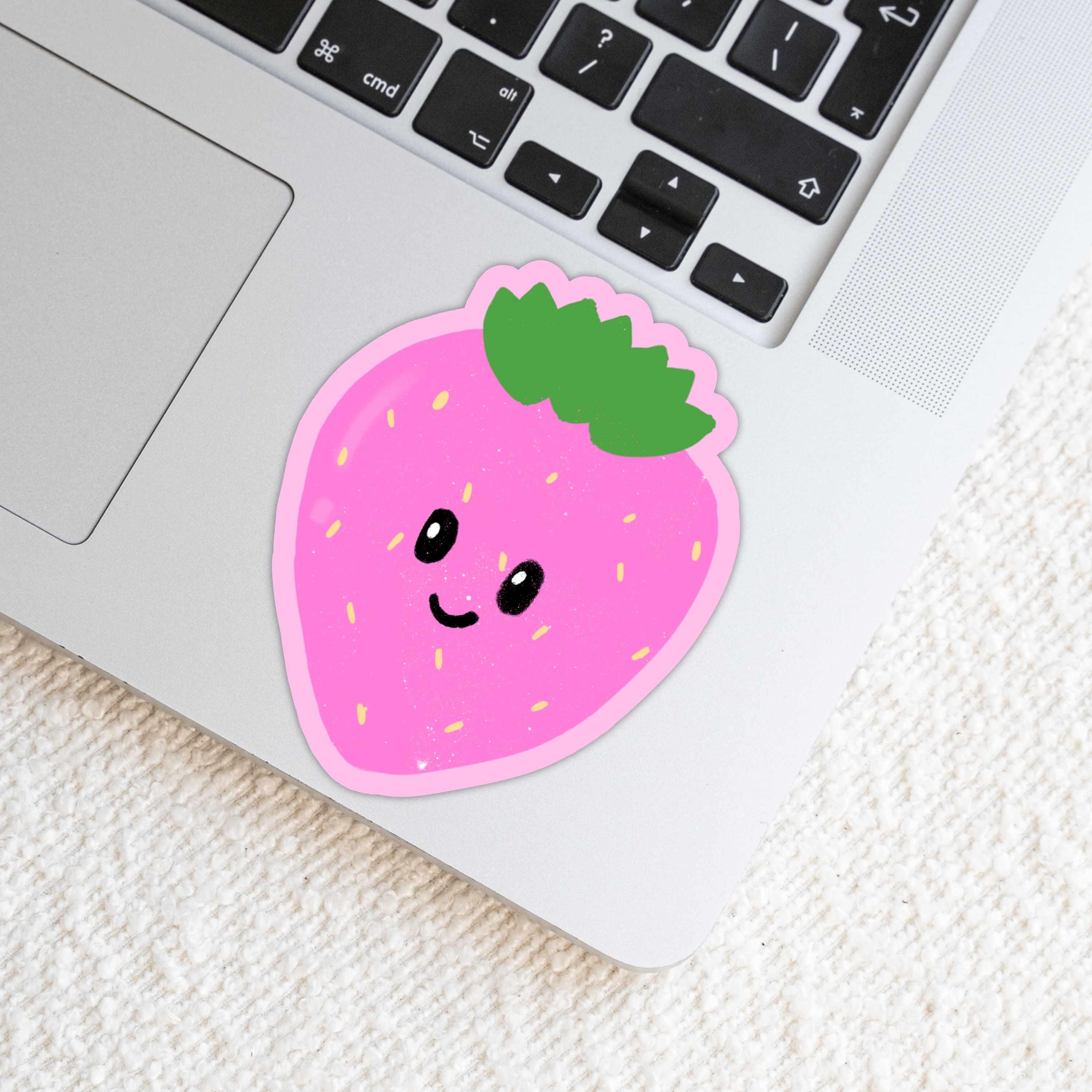 Smiling Strawberry Sticker
