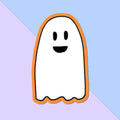 Smiling Ghost Sticker: Halloween Decor
