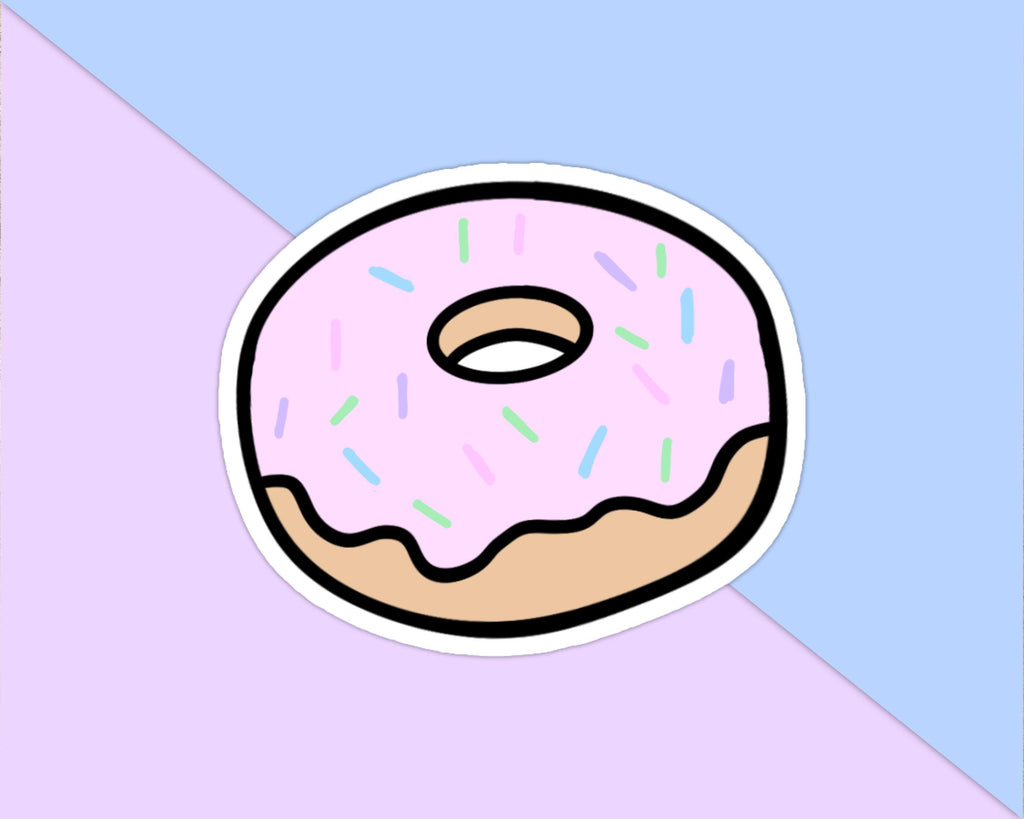 Pastel Donut Vinyl Die Cut Sticker