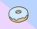 Pastel Donut Vinyl Die Cut Sticker