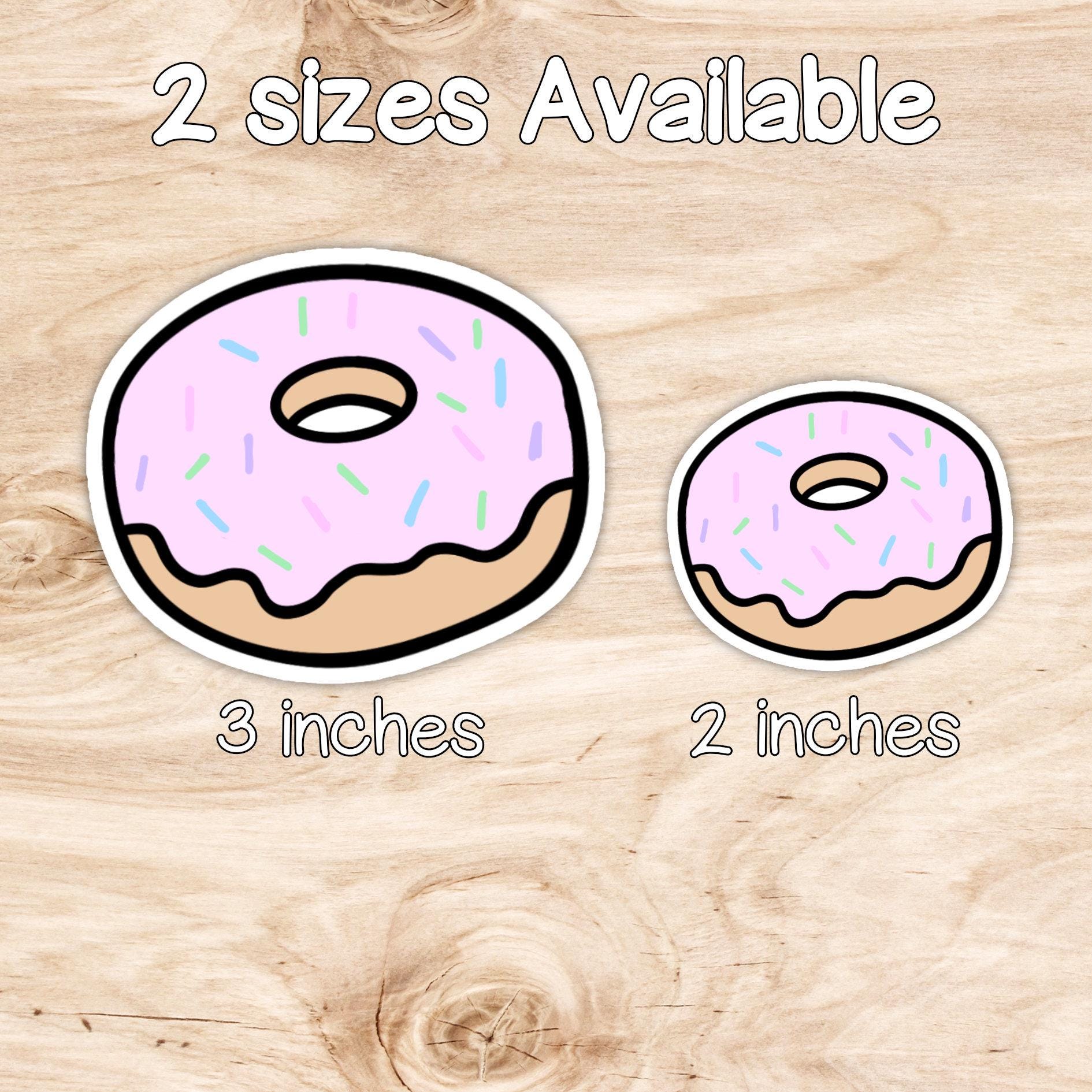 Pastel Donut Vinyl Die Cut Sticker