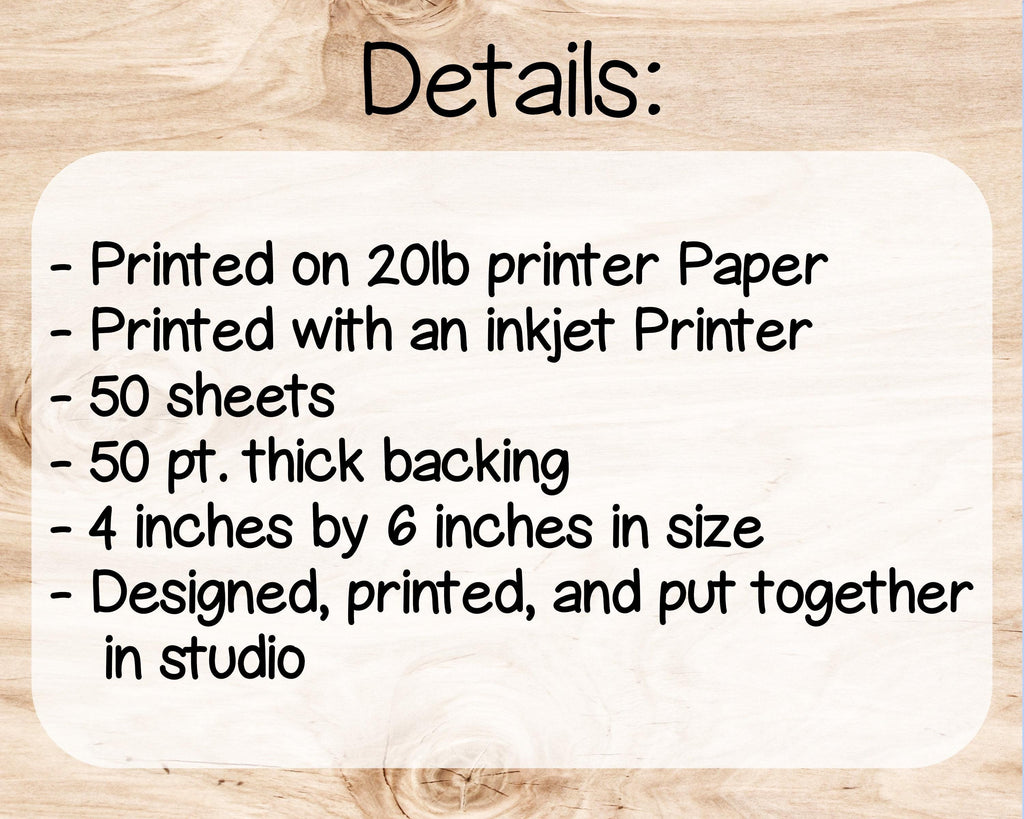 Corgi Butt Notepad: 4x6, 50 pages