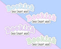 Customizable Bookish Since Text Sticker