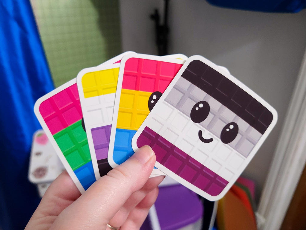 LGBTQ Pride Waffle Sticker