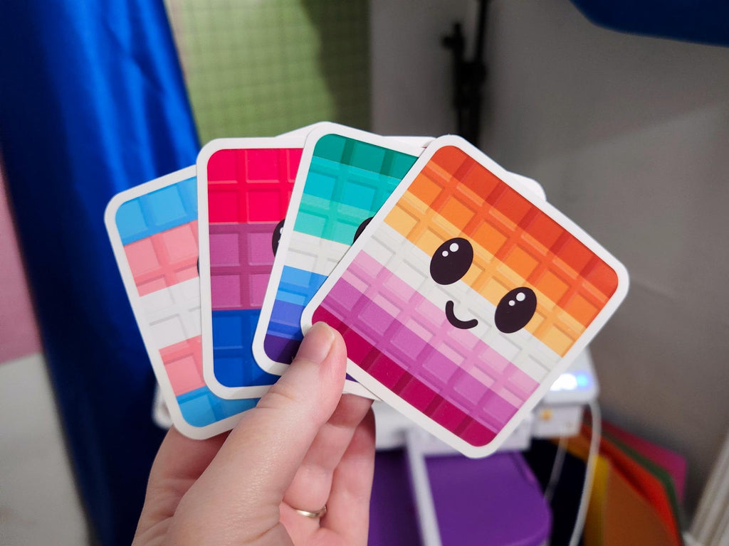 LGBTQ Pride Waffle Sticker