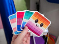 LGBTQ Pride Waffle Sticker