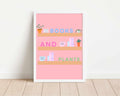 Books and Plants Shelf Wall Art Print: Wall Decor for Books and Plants Lovers