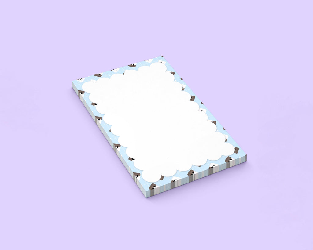 Chocolate Dipped Marshmallows Pattern 4x6 Notepad