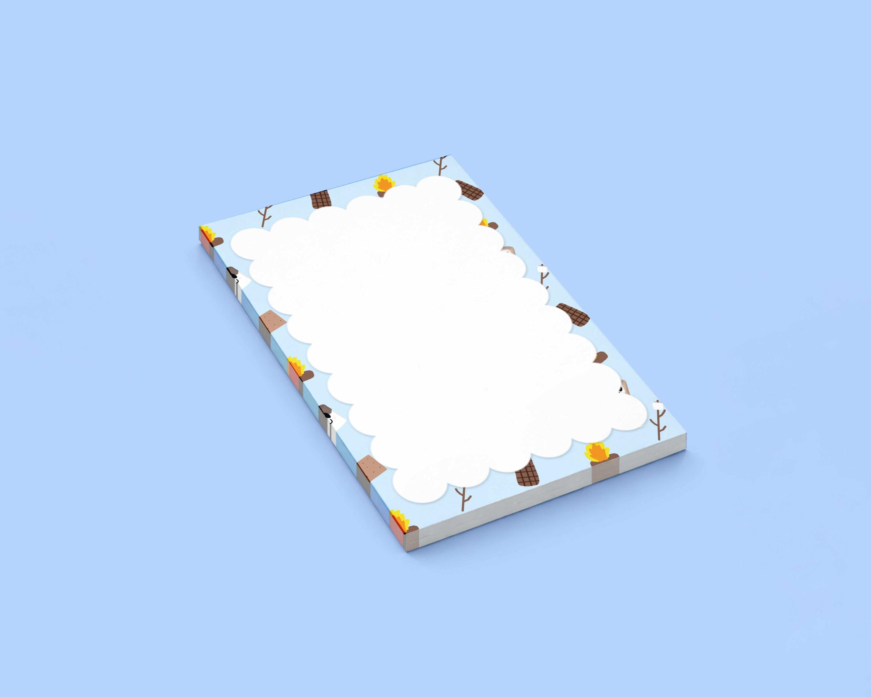 S'mores Elements Pattern 4x6 Notepad