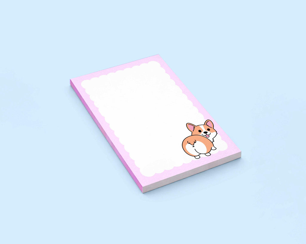 Corgi Butt Notepad: 4x6, 50 pages