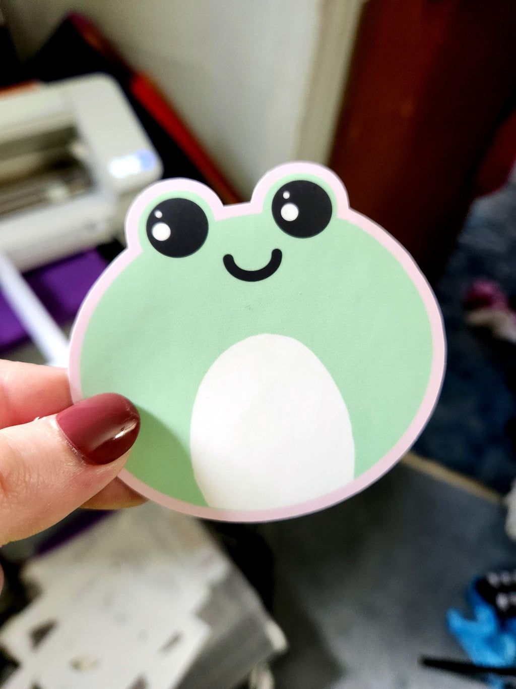 Cartoon Frog Sticker