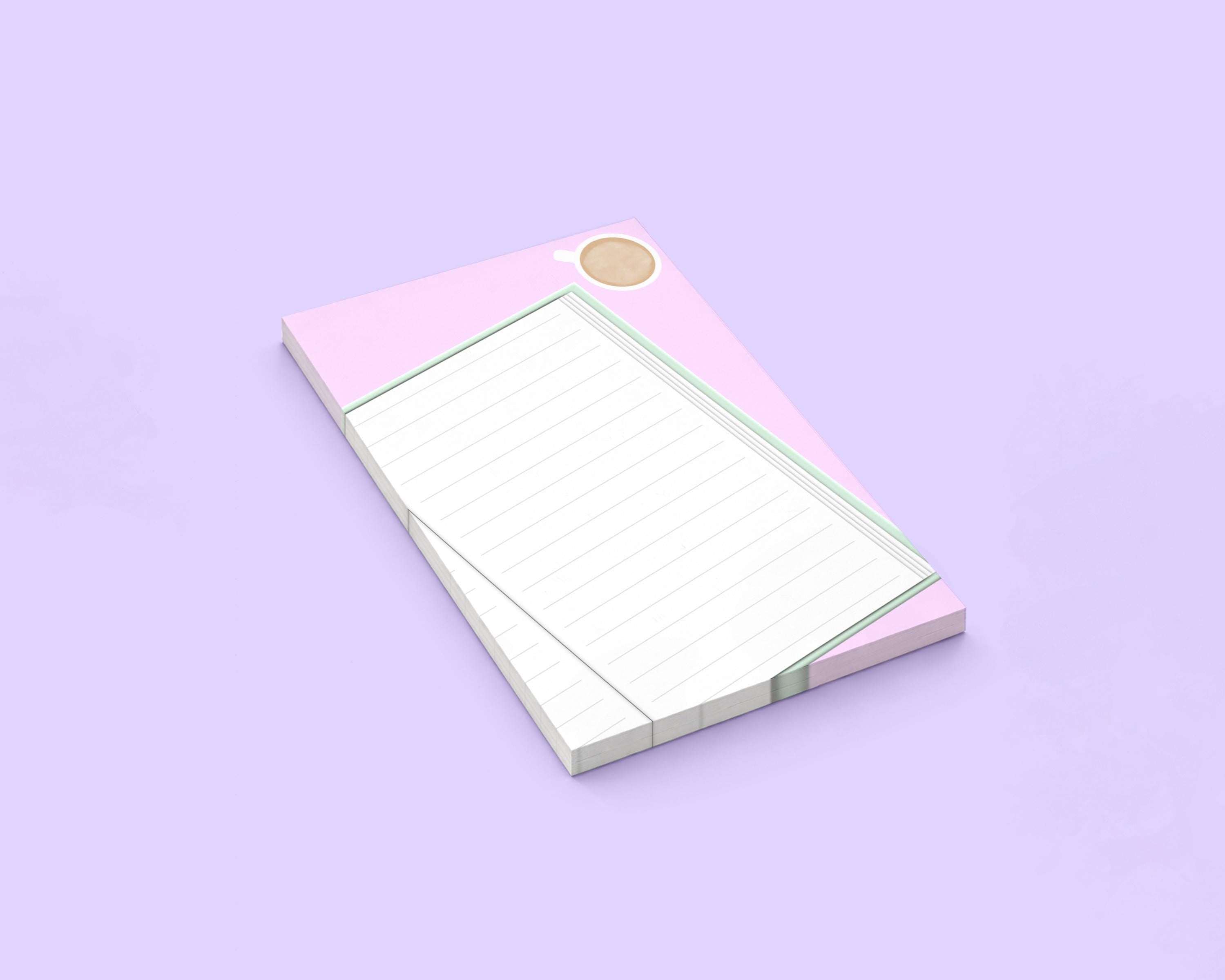 Coffee and a Good Book 4x6 Notepad