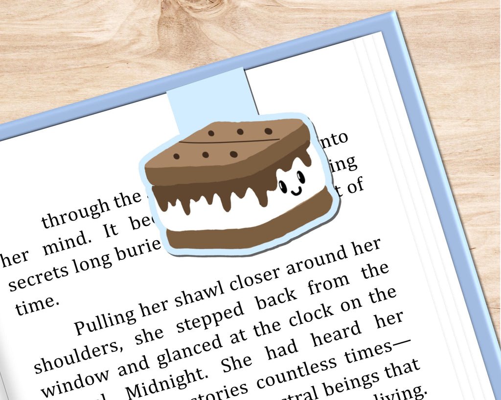 S'mores Themed Magnetic Bookmark