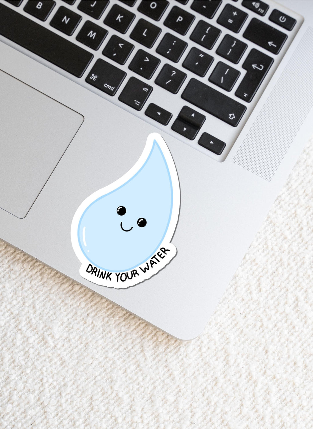 Drink Your Water Sticker: 3 inch, Glossy, Reminder to Hydrate