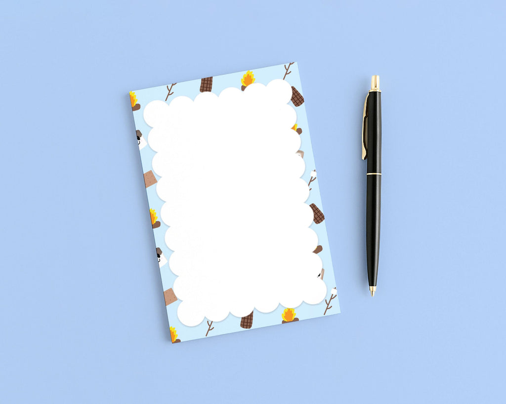 S'mores Elements Pattern 4x6 Notepad