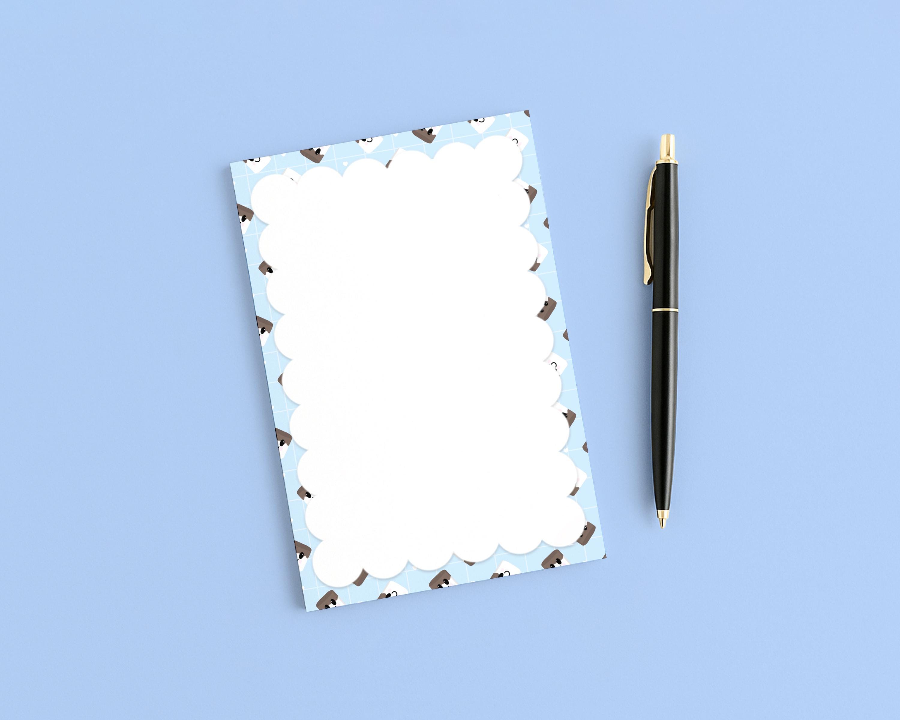 Chocolate Dipped Marshmallows Pattern 4x6 Notepad