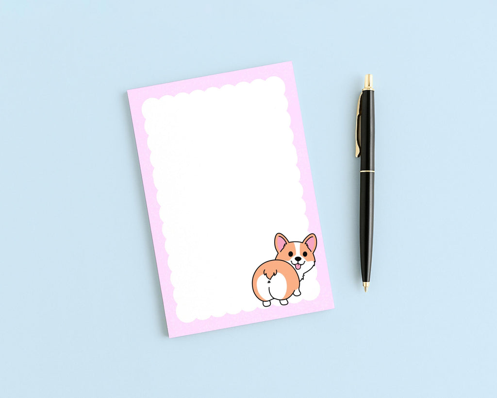 Corgi Butt Notepad: 4x6, 50 pages
