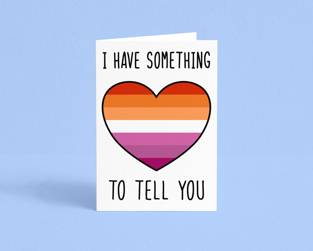 Lesbian Coming Out Greeting Card: 5x7, Matte