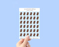 Chocolate Bars 4x6 inch Sticker Sheet