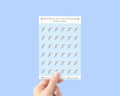 Marshmallows on a Stick for Roasting 4x6 inch Sticker Sheet