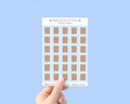 Graham Cracker 4x6 inch Sticker Sheet